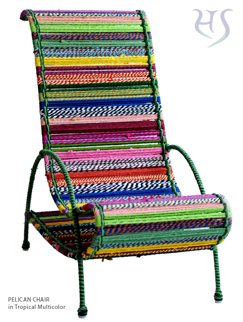 Pelican chair in Tropical Multicolor